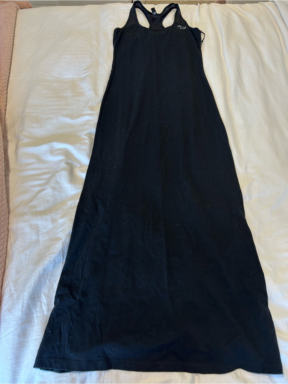 Y2K FOX race back black maxi dress XS - Picture 6 of 9